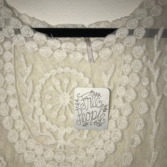 Free People Net Embroidered Lace Dress - Picture 5 of 8